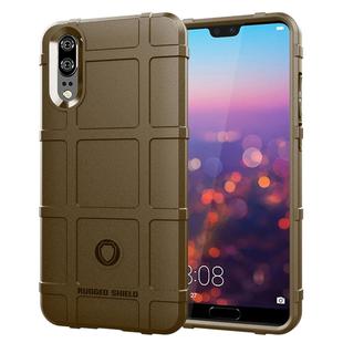 Full Coverage Shockproof TPU Case for Huawei P20 (Brown)