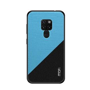 MOFI Shockproof TPU + PC + Cloth Pasted Case for Huawei Mate 20 (Blue)