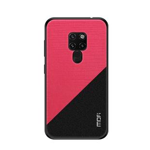 MOFI Shockproof TPU + PC + Cloth Pasted Case for Huawei Mate 20 (Red)