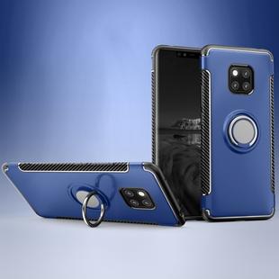 Magnetic 360 Degree Rotation Ring Holder Armor Protective Case for Huawei Mate 20 Pro(Sapphire Blue)