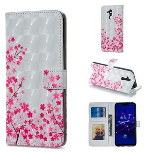 Sakura Pattern Horizontal Flip Leather Case for Huawei Mate 20 Lite, with Holder & Card Slots & Photo Frame & Wallet