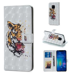 Tiger Pattern Horizontal Flip Leather Case for Huawei Mate 20 Pro, with Holder & Card Slots & Photo Frame & Wallet