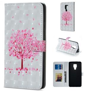 Pink Tree Pattern Horizontal Flip Leather Case for Huawei Mate 20 X, with Holder & Card Slots & Photo Frame & Wallet