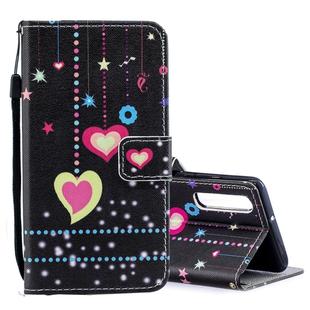 Colored Pattern Horizontal Flip Leather Case for Huawei P30, with Holder & Card Slots & Wallet