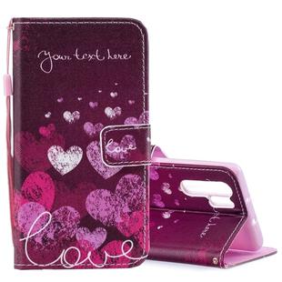 Letter and Heart  Pattern Horizontal Flip Leather Case for Huawei P30 Pro, with Holder & Card Slots & Wallet
