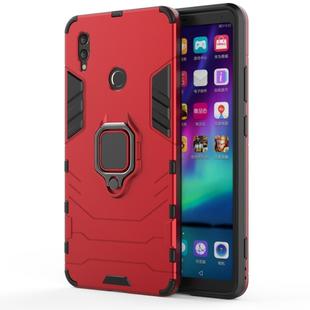 PC + TPU Shockproof Protective Case for Huawei Honor Note 10, with Magnetic Ring Holder(Red)