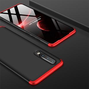 GKK Three Stage Splicing Full Coverage PC Case for Huawei P30 (Black Red)