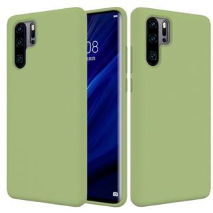 Solid Color Liquid Silicone Shockproof Full Coverage Case for Huawei P30 Pro (Green)