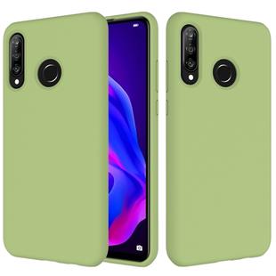 Solid Color Liquid Silicone Shockproof Full Coverage Case for Huawei P30 Lite (Green)