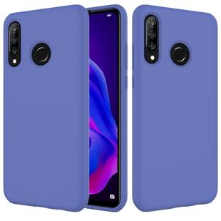 Solid Color Liquid Silicone Shockproof Full Coverage Case for Huawei P30 Lite (Purple)