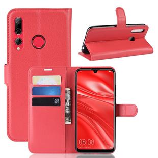 Litchi Texture Horizontal Flip Leather Case for Huawei Honor 10i, with Wallet & Holder & Card Slots (Red)