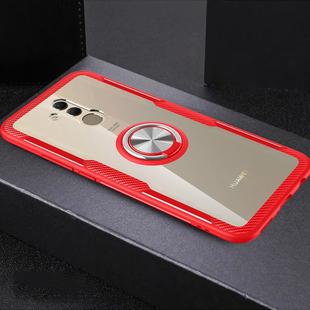 Scratchproof TPU + Acrylic Ring Bracket Protective Case for Huawei Mate 20 Lite(Red)
