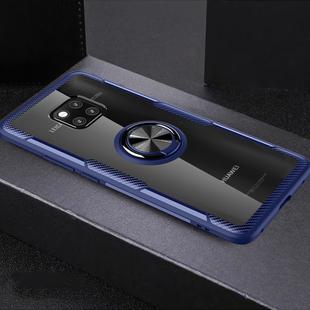 Scratchproof TPU + Acrylic Ring Bracket Protective Case for Huawei Mate 20 Pro(Blue)