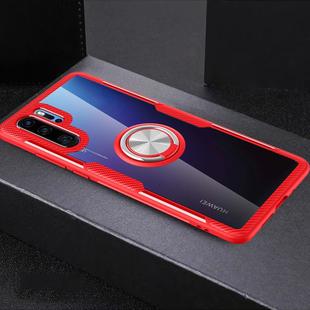 Scratchproof TPU + Acrylic Ring Bracket Protective Case for Huawei P30 Pro(Red)