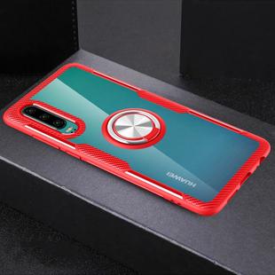Scratchproof TPU + Acrylic Ring Bracket Protective Case for Huawei P30(Red)