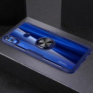 Scratchproof TPU + Acrylic Ring Bracket Protective Case for Huawei Honor 8X(Blue)