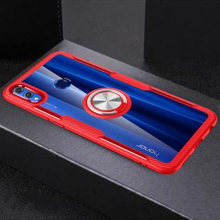 Scratchproof TPU + Acrylic Ring Bracket Protective Case for Huawei Honor 8X(Red)