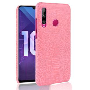 Shockproof Crocodile Texture PC + PU Case for Huawei Honor 10i / 20i (Pink)