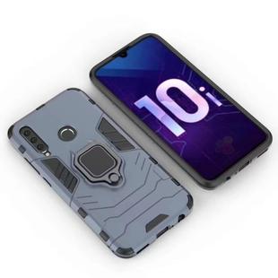 Shockproof PC + TPU Protective Case for Huawei Honor 10i, with Magnetic Ring Holder (Navy Blue)