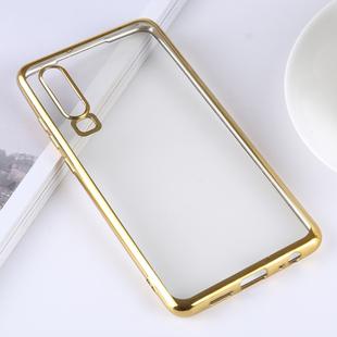 Ultra-thin Electroplating Soft TPU Protective Back Cover Case for Huawei P30 (Gold)