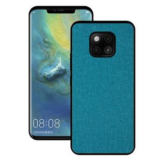 Shockproof Cloth Texture PC+ TPU Protective Case for Huawei Mate 20 Pro (Blue)