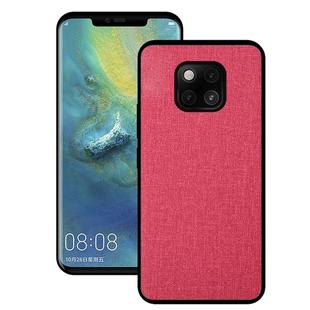 Shockproof Cloth Texture PC+ TPU Protective Case for Huawei Mate 20 Pro (Red)