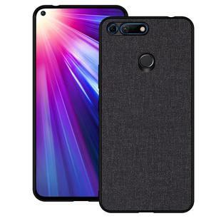 Shockproof Cloth Texture PC+ TPU Protective Case for Huawei Honor View 20 (Black)