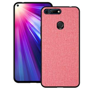 Shockproof Cloth Texture PC+ TPU Protective Case for Huawei Honor View 20 (Pink)