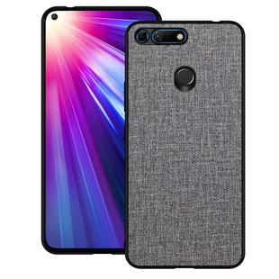 Shockproof Cloth Texture PC+ TPU Protective Case for Huawei Honor View 20 (Grey)