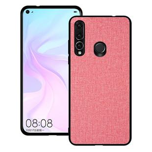 Shockproof Cloth Texture PC+ TPU Protective Case for Huawei Nova 4 (Pink)