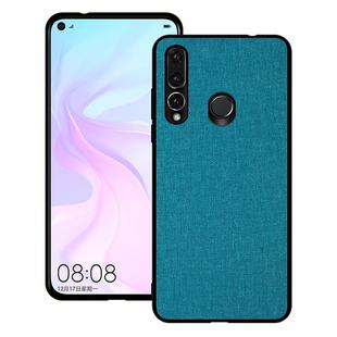 Shockproof Cloth Texture PC+ TPU Protective Case for Huawei Nova 4 (Blue)