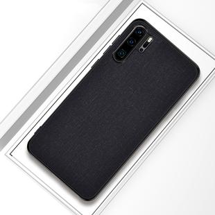 Shockproof Cloth Texture PC+ TPU Protective Case for Huawei P30 Pro (Black)