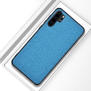 Shockproof Cloth Texture PC+ TPU Protective Case for Huawei P30 Pro (Blue)