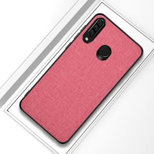 Shockproof Cloth Texture PC+ TPU Protective Case for Huawei Honor 10i (Pink)