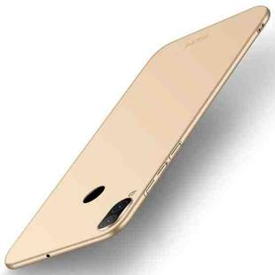 MOFI Frosted PC Ultra-thin Full Coverage Protective Case for Huawei P Smart (2019) (Gold)