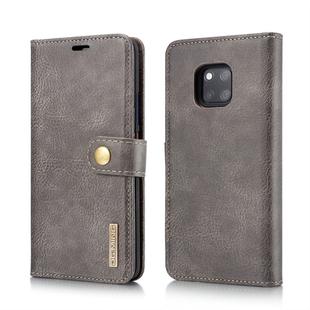 DG.MING Crazy Horse Texture Flip Detachable Magnetic Leather Case for Huawei Mate 20 Pro, with Holder & Card Slots & Wallet (Grey)