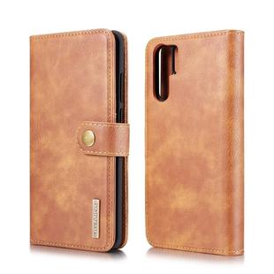 DG.MING Crazy Horse Texture Flip Detachable Magnetic Leather Case for Huawei P30 Pro, with Holder & Card Slots & Wallet (Brown)