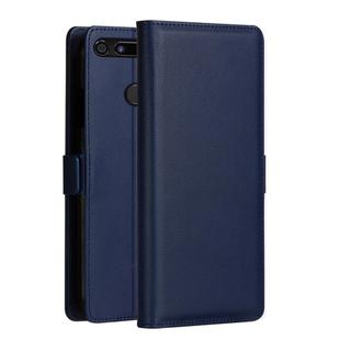 DZGOGO MILO Series PC + PU Horizontal Flip Leather Case for Huawei Honor View 20, with Holder & Card Slot & Wallet (Blue)