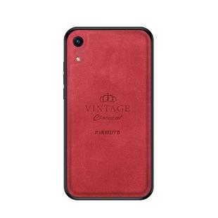 PINWUYO Shockproof Waterproof Full Coverage PC + TPU + Skin Protective Case for Huawei Honor Play 8A / Y6 2019 (Red)