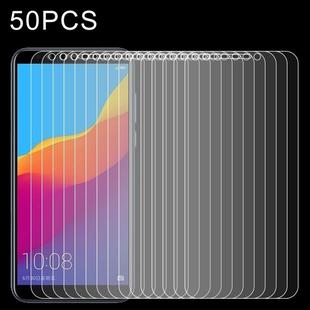 50 PCS 0.26mm 9H 2.5D Tempered Glass Film for Huawei Honor Play 7C