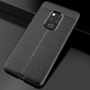 Litchi Texture TPU Shockproof Case for Huawei Mate 20 (Black)