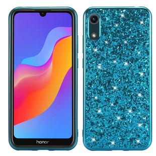 Glitter Powder Shockproof TPU Case for Huawei Honor Play 8A (Blue)