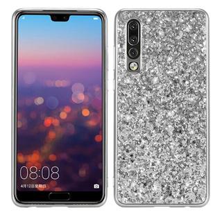 Glitter Powder Shockproof TPU Case for Huawei P30 (Silver)