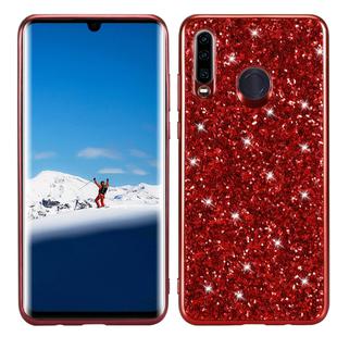 Glitter Powder Shockproof TPU Case for Huawei P30 Lite / nova 4e (Red)