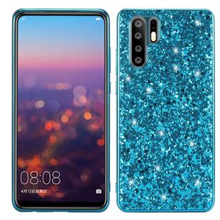 Glitter Powder Shockproof TPU Case for Huawei P30 Pro (Blue)