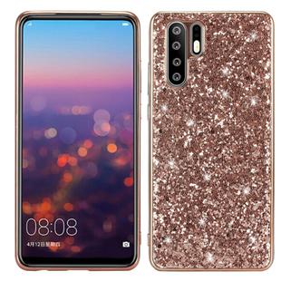 Glitter Powder Shockproof TPU Case for Huawei P30 Pro (Rose Gold)