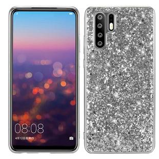 Glitter Powder Shockproof TPU Case for Huawei P30 Pro (Silver)