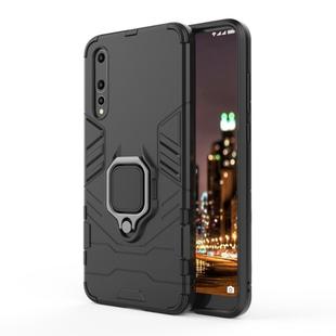 PC + TPU Shockproof Protective Case for Huawei P20 Pro, with Magnetic Ring Holder (Black)