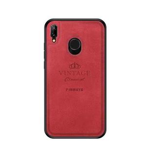 PINWUYO Shockproof Waterproof Full Coverage PC + TPU + Skin Protective Case for Huawei P20 Lite / Nova 3e(Red)