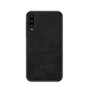 PINWUYO Shockproof Waterproof Full Coverage PC + TPU + Skin Protective Case for Huawei P30(Black)